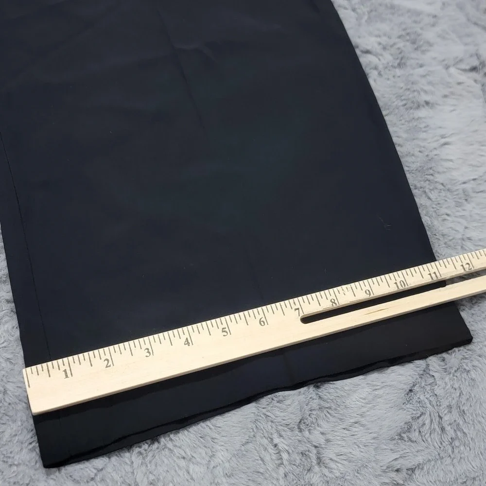 Ralph Lauren Collection Acklie Wool Gabardine Tuxedo Pants Womens 2 Black Pleats
